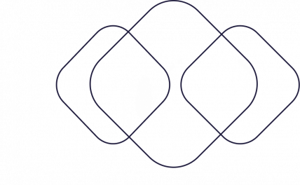 three interconnected rhombuses