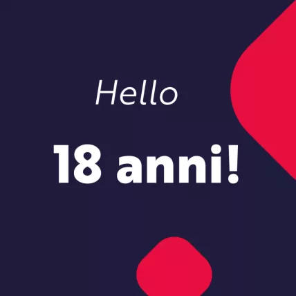 Cover di festeggiamento Hello 18 anni!