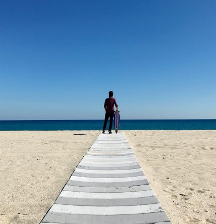 Francesco at the beach