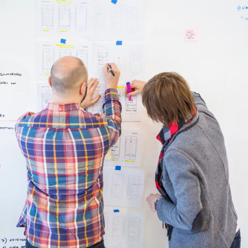 Il team Tangible a lavoro su un progetto di Accessibilità