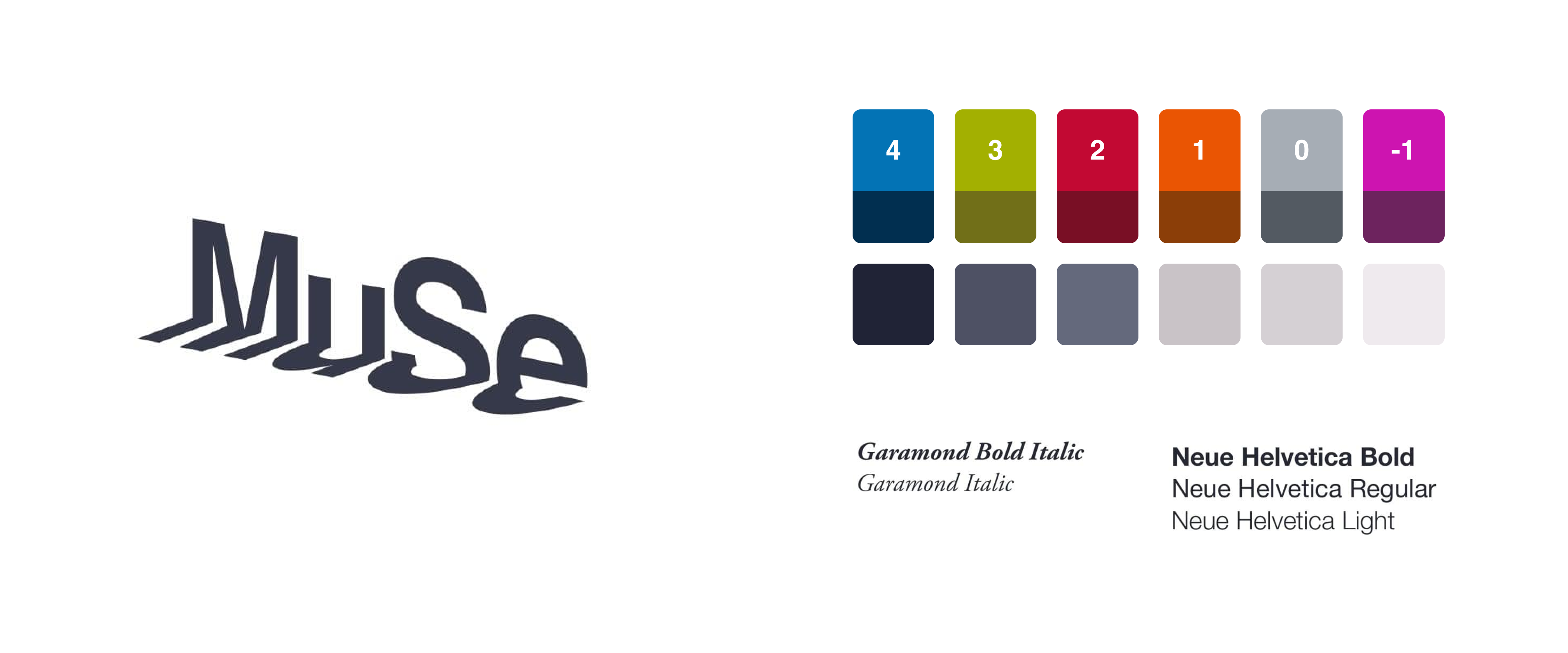 Brand identity, logo, color palette e tipografia
